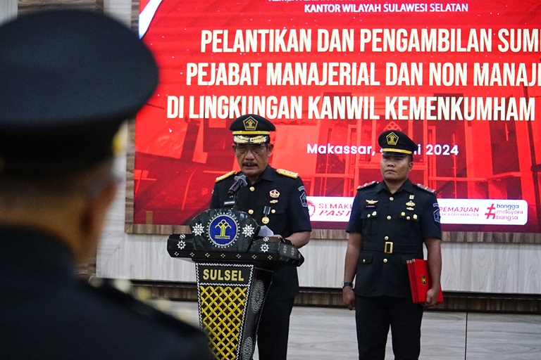 Lantik 9 Pejabat Kakanwil Saudara Harus Memiliki Kemampuan Yang Tangguh Dalam Menjalankan Tugas