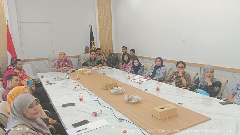 Matangkan Persiapan Pelaksanaan SKB CPNS Kemenkumham RI Tahun 2024 Kanwil Kemenkumham Sulsel Ikuti Rapat Pengarahan Biro SDM