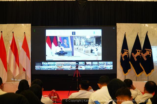 Menkum Supratman Ajak Jajaran Bangun Kementerian yang Akuntabel Lewat Transformasi Digital1