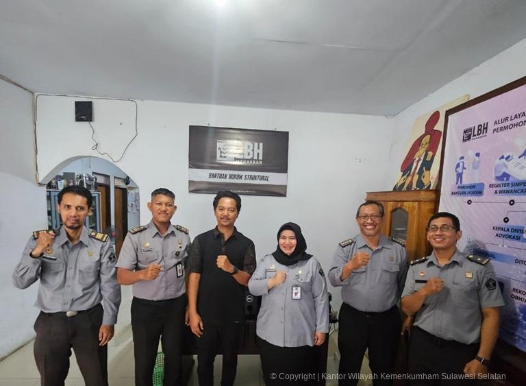 Pastikan Kesiapan OBH Berikan Layanan Bantuan Hukum Kemenkum Sulsel Kunjungi YLBHI LBH Makassar1