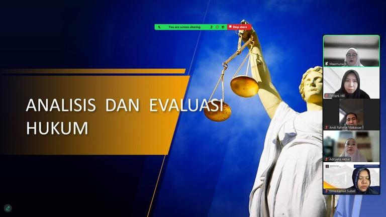 Pegawai Kanwil Kemenkum Sulsel Dibekali Pemahaman Terkait Analisis dan Evaluasi Hukum