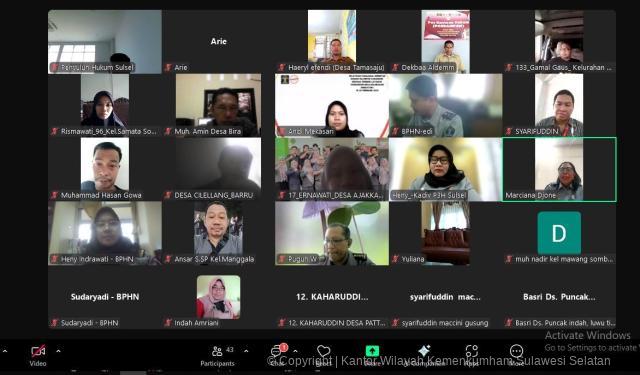 Penguatan Pembinaan Hukum di Tingkat DesaKelurahan Kemenkum Sulsel Gelar Pelatihan Paralegal Serentak1