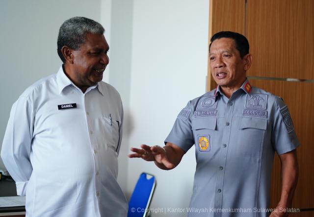 Pererat Sinergi Pascalebaran Kakanwil Kemenkum Sulsel Kunjungi Kanwil KemenHAM Sulsel