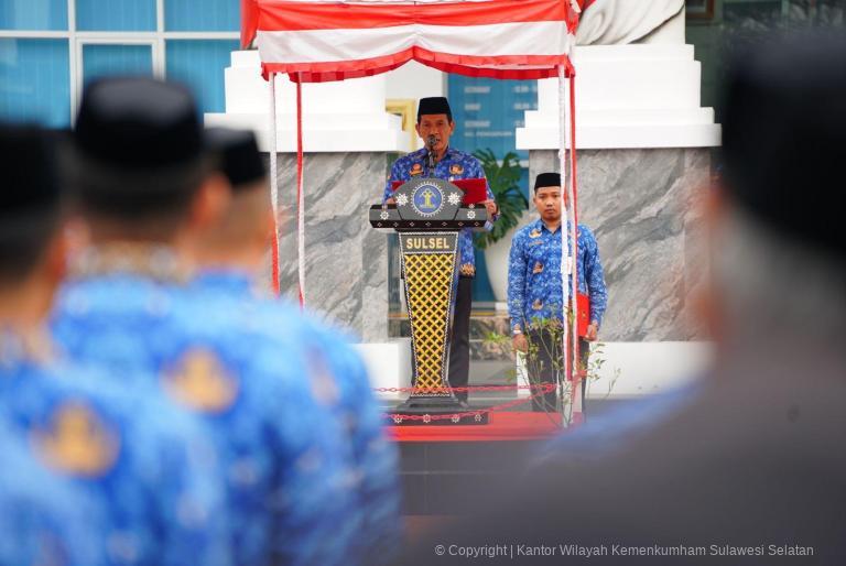 Peringatan Hari Kebangkitan Nasional Momentum Kanwil Kemenkum Sulsel Tingkatkan Kualitas Pelayanan