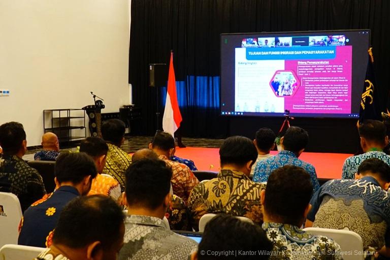 Perkuat Kinerja Keimigrasian dan Pemasyarakatan Kanwil Kemenkumham Sulsel Ikuti Pengarahan Menteri IMIPAS Secara Daring1