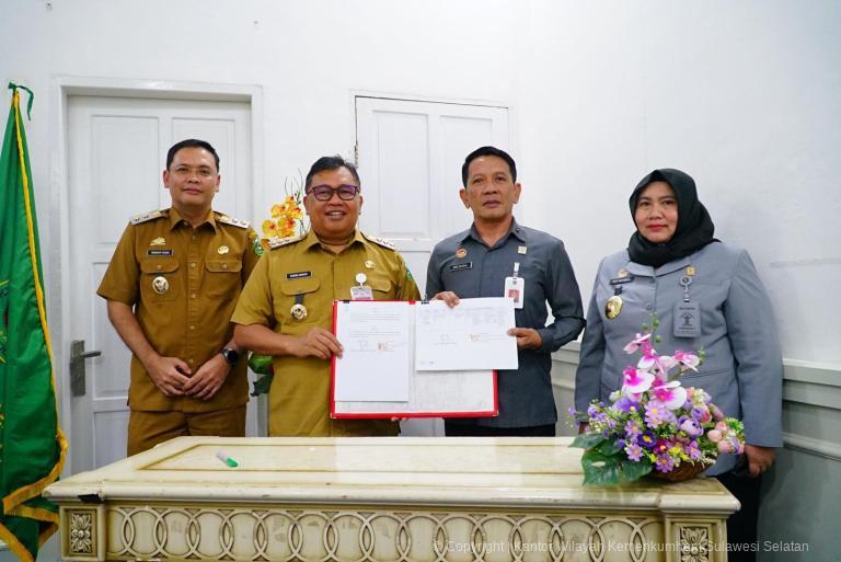 Perkuat Layanan Publik Kemenkum Sulsel dan Pemda Takalar Jalin Kerja Sama