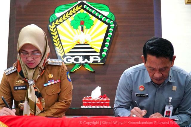 Perkuat Pelayanan Hukum Kanwil Kemenkum Sulsel Gandeng Pemkab Gowa1