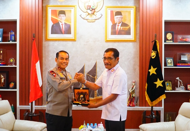 Perkuat Sinegitas dan Kolaborasi Kakanwil Kemenkumham Sulsel Temui Kapolda Sulsel