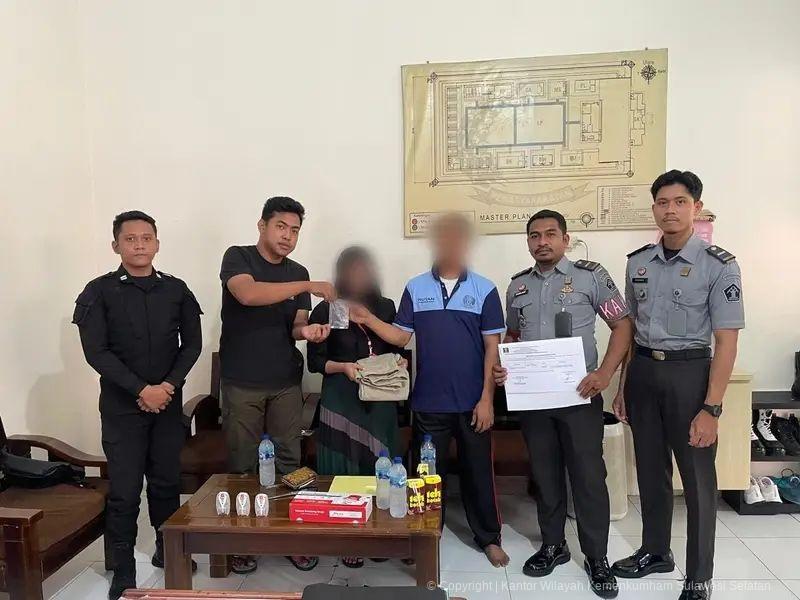 Petugas Rutan Pinrang Berhasil Gagalkan Penyelundupan Narkoba Jenis Sabu ke dalam Rutan Begini Pesan Kakanwil