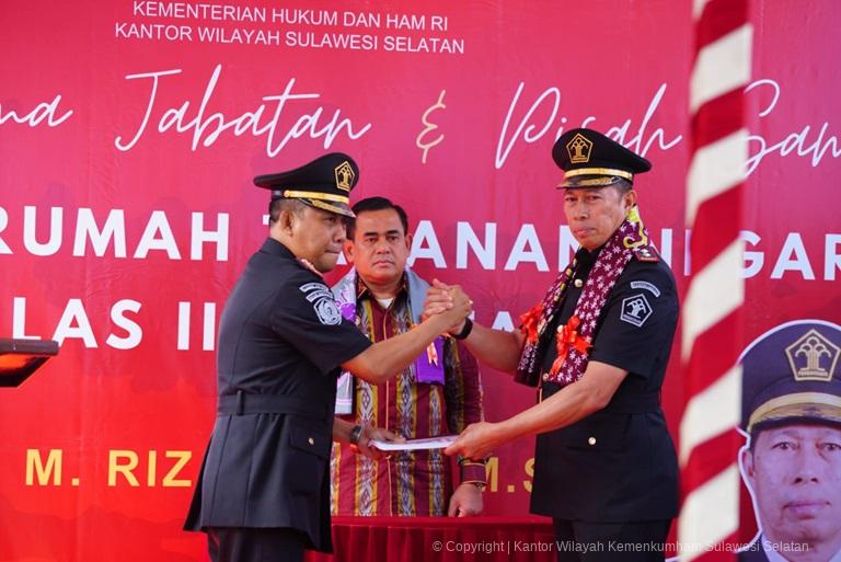 Saksikan Sertijab Karutan Bantaeng Kakanwil Kemenkumham Sulsel Laksanakan Tugas dan Bangun Komunikasi Dengan Stakeholder