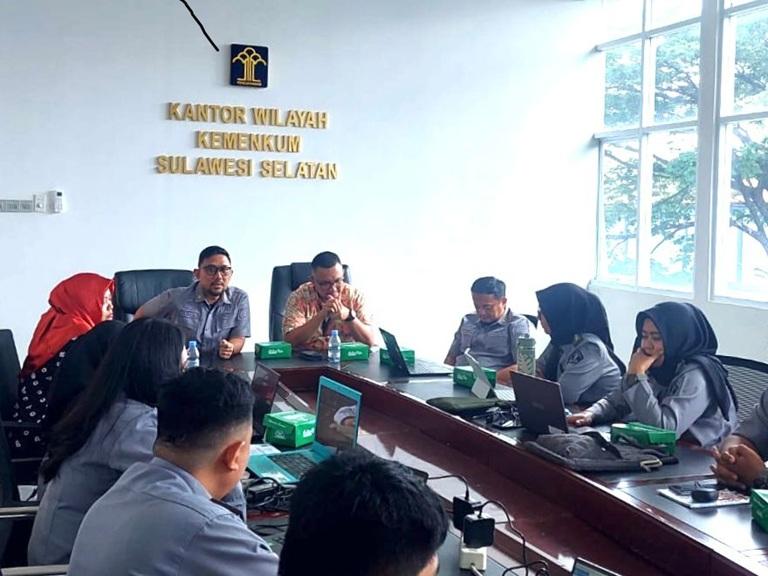 Supervisi RKA KL Kanwil Kemenkum Sulsel Fokus pada Kepatuhan Anggaran
