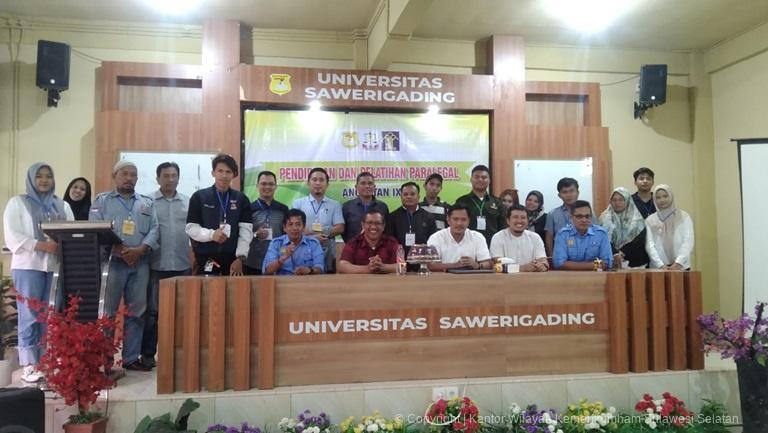 Tingkatkan Pemahaman Hukum Kanwil Kemenkum Sulsel Beri Pembekalan Materi Paralegal Mahasiswa Unsaw1