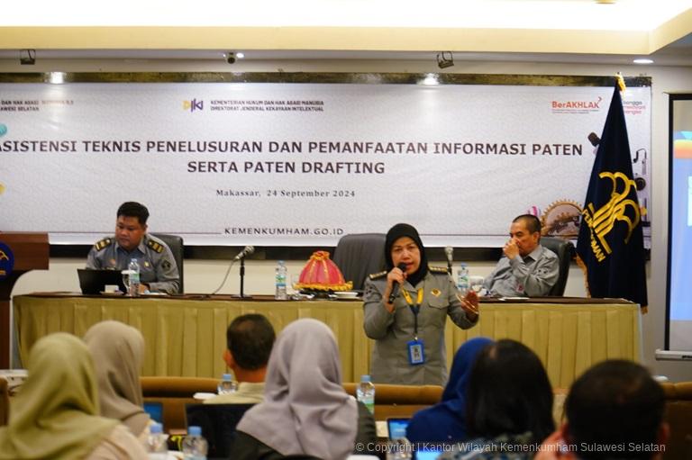 Tingkatkan Pendaftaran Dan Layanan Paten Kanwil Kemenkumham Sulsel Gelar Asistensi Teknis Penelusuran dan Pemanfaatan Informasi Paten serta Paten Drafting3