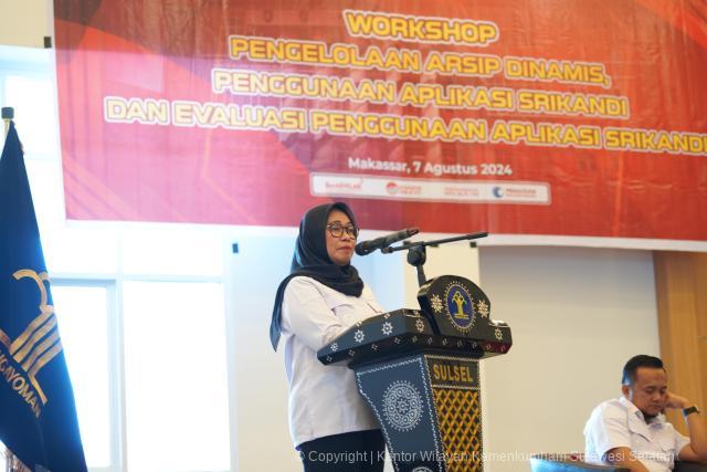 Wujudkan Tata Kelola Arsip Dinamis Kanwil Kemenkumham Sulsel Gelar Workshop Pengelolaan Arsip 