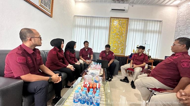  Kanwil Kemenkumham Sulsel Monev SPBE dan Manajemen Pemberitaan Pada Dua UPT3