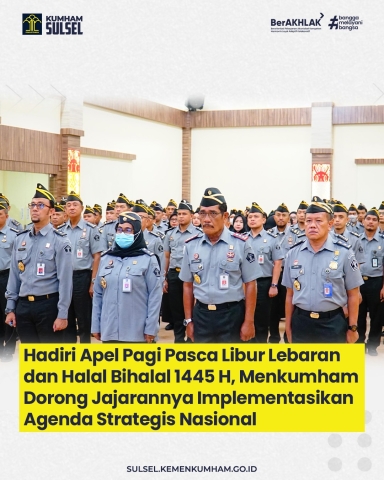 Menkumham Dorong Jajarannya Implementasikan Agenda Strategis Nasional