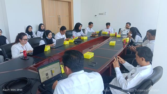  Tim Biro Keuangan Setjen Lakukan Pembinaan PIPK dan Supervisi DIPA Ditjen HAM Pada Kanwil Kemenkumham Sulsel