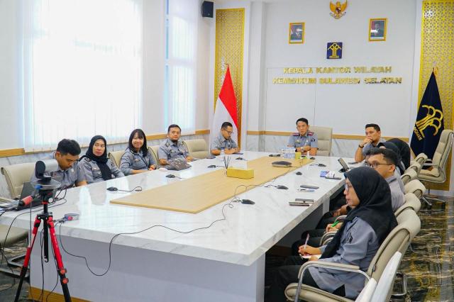 anwil Kemenkum Sulsel Ikuti Entry Meeting Pemeriksaan BPK Secara Virtual1